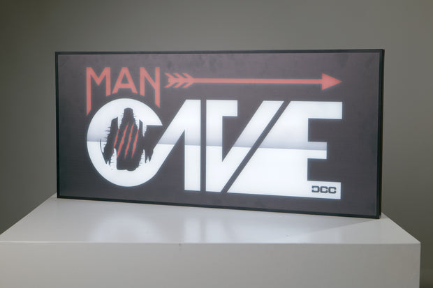 MAN CAVE LIGHT BOX SIGN